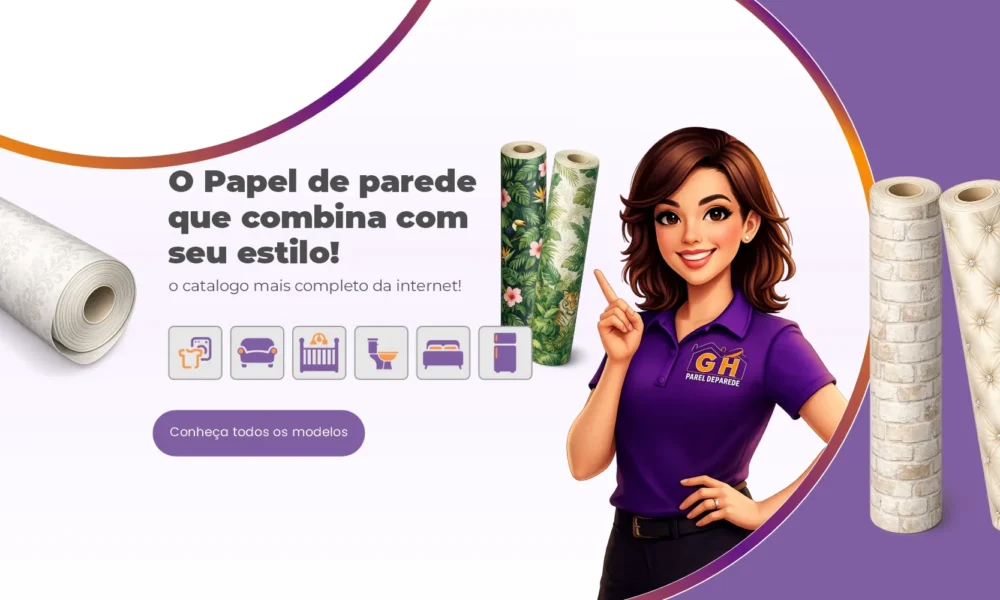 banner principal gh papel de parede com a mascote Papel de Parede