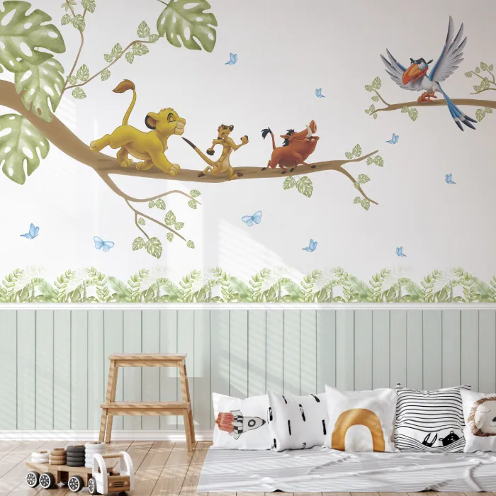 Papel de Parede Ursinha Princesa Rosa para Quarto Bebê