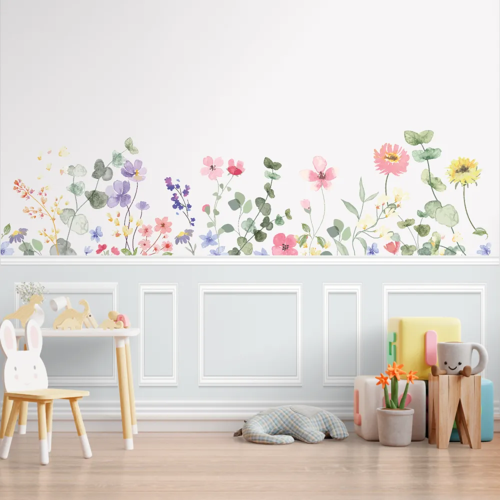 Papel de Parede Floral Delicado Aquarela Feminino