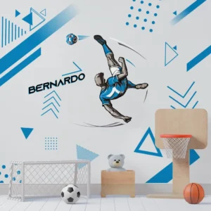 Papel de Parede Futebol Menino Decorativo Personalizado - Imagem 4