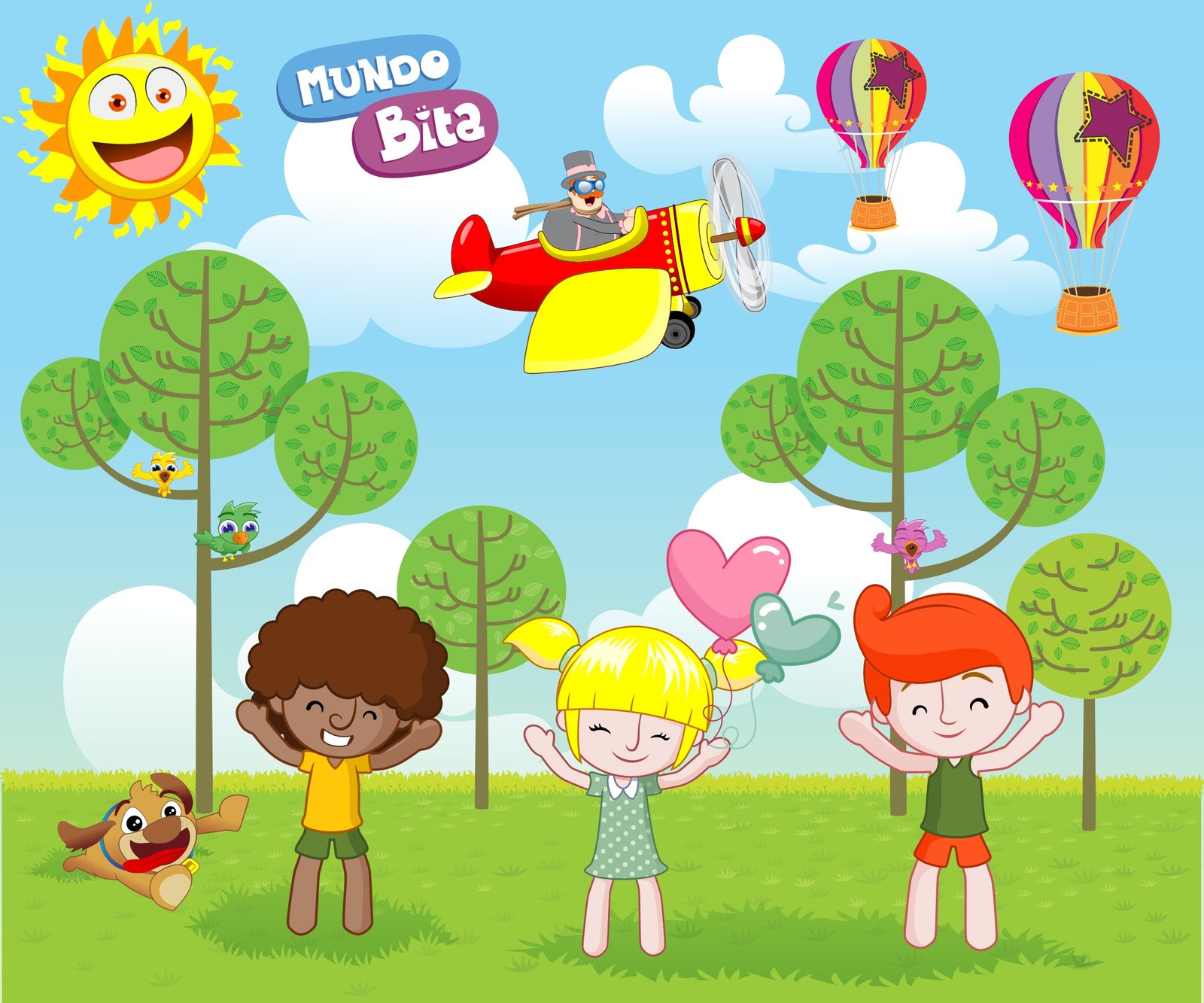 Papel de Parede Mundo Bita Infantil
